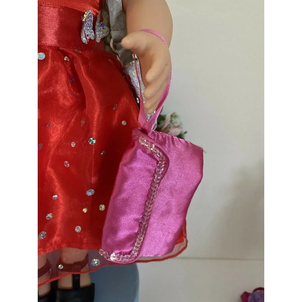 American Girl Battat OG Doll Retired Accessory Pink Bag Clutch for Dolls 16